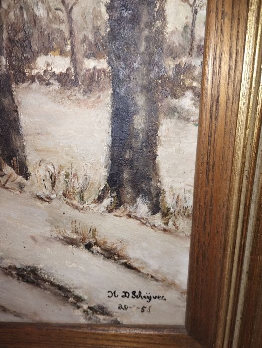 Прекрасна картина Пейзаж. Масло. Чудесна дървена рамка.