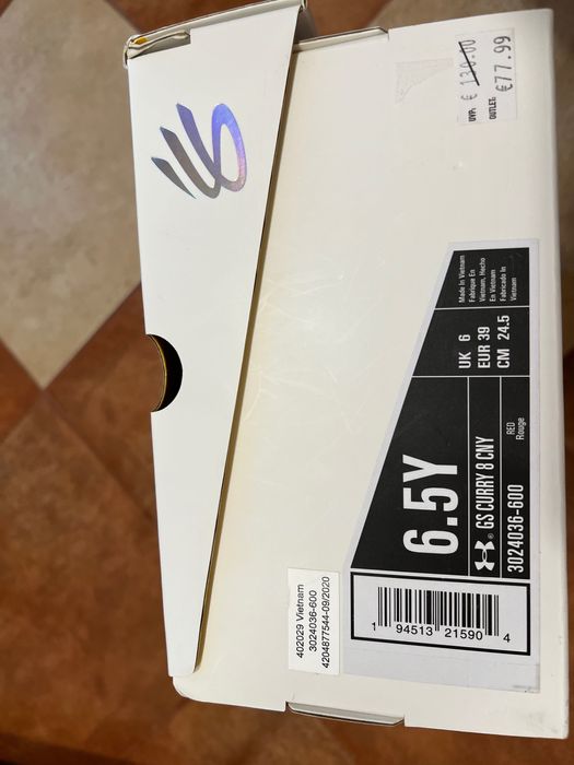 Adidasi Under Armour GS Curry 8