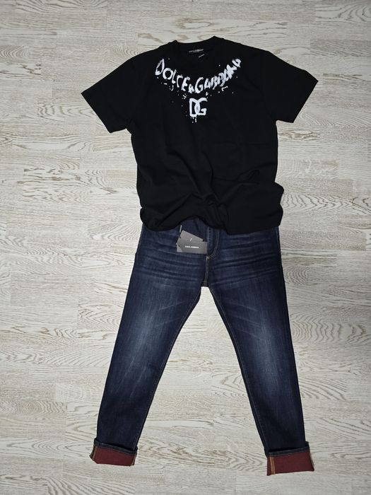 Tricou premium blugi premium dsquared d&g
