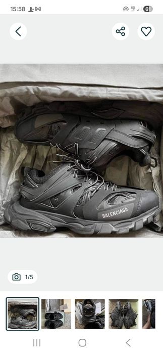 Balenciaga track fara led  black  reducere