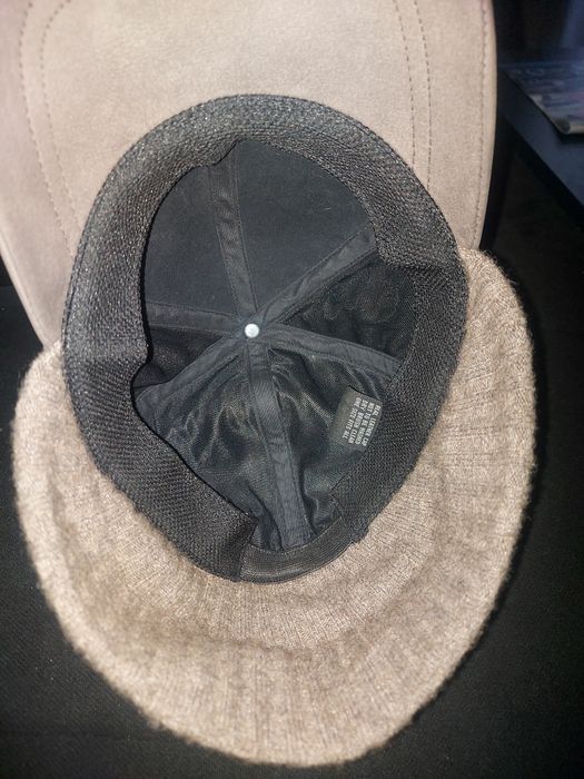 Harkila шапка с козирка. Кожа и вълна. Тип ушанка. 58-62см. Като нова