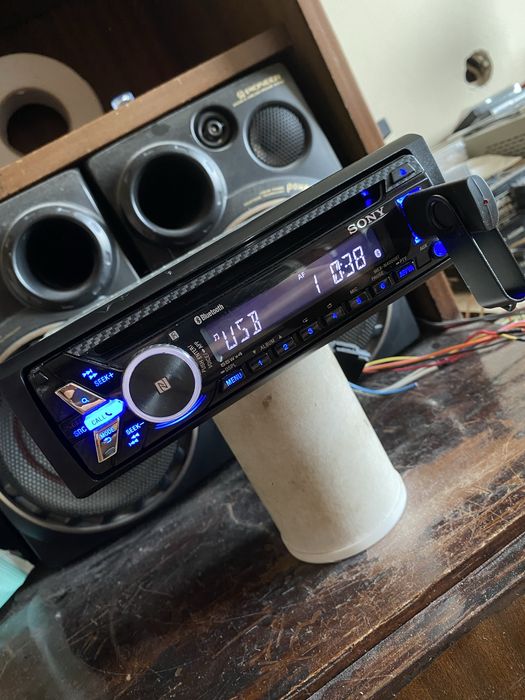 SONY MEX-N4000BT - МОЩЕН 4X55W - ДВА ЦВЯТА- Bluetooth, USB, CD  mp3 плеър за кола сд авто радио