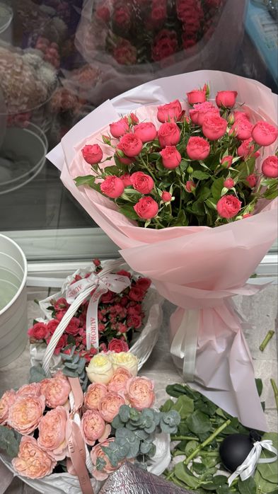 Цветы букет розы