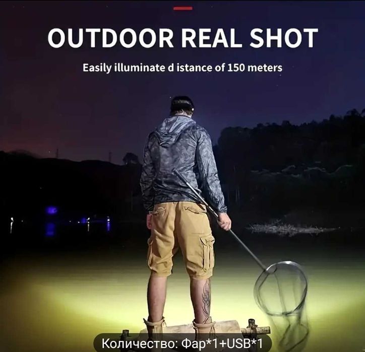 Мощен регулируем челник лампа крушка за глава УСБ Зарежданеновкомплект