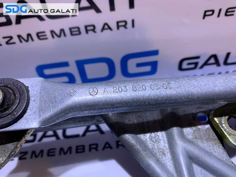 Ansamblu Brat Brate Stergatoare Parbriz Mercedes Benz W203 C Class 2000 - 2007 Cod A2038204042 A2038200305 A2038200505