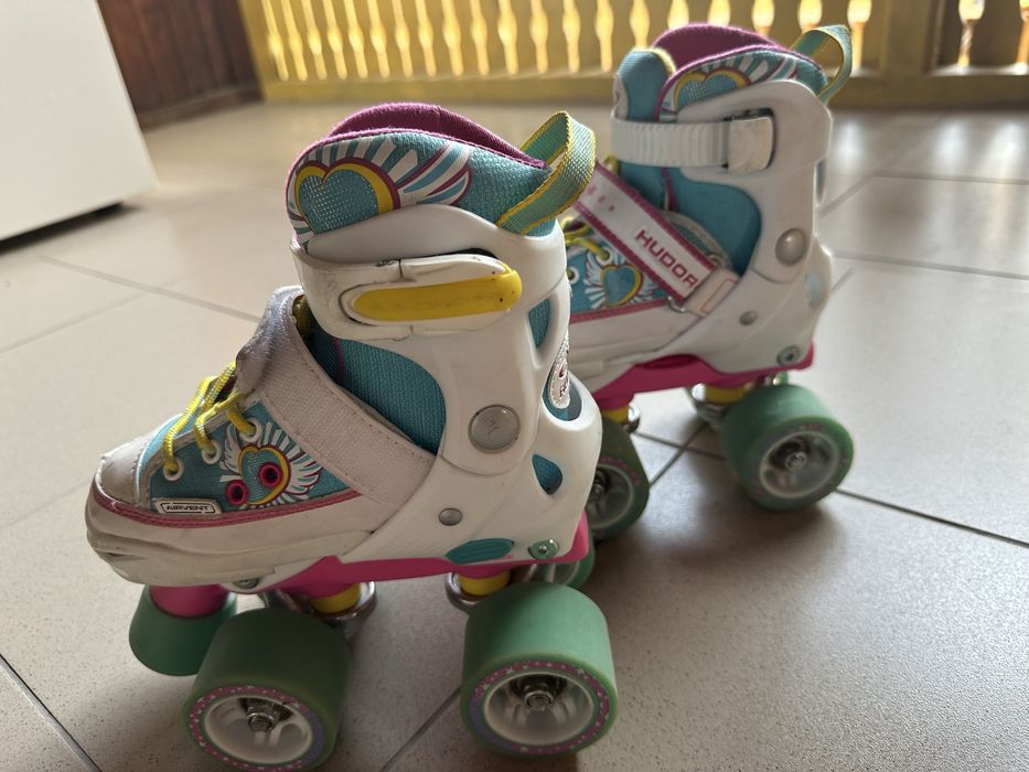 Patine cu rotile ptr fete Hudora