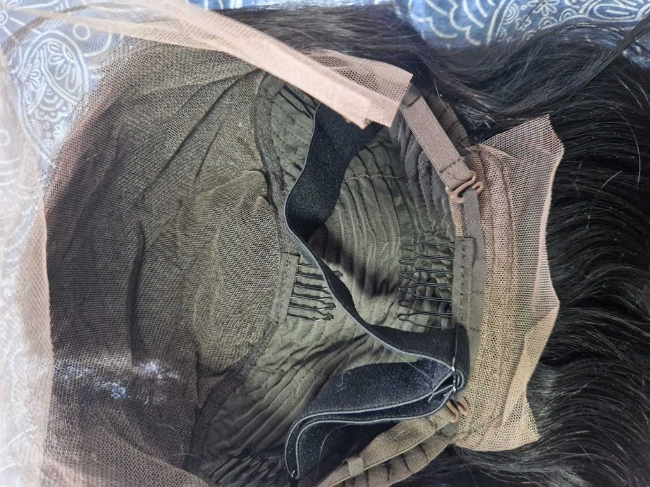 peruca 100% par natural uman bruneta cu dantela