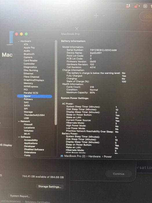 MacBook Pro 16” 2023 M2 Max 32GB RAM 1TB SSD