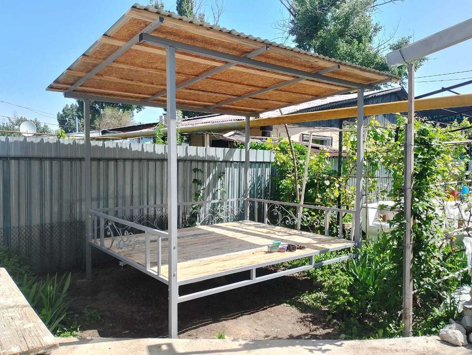 беседка металлическая разборная