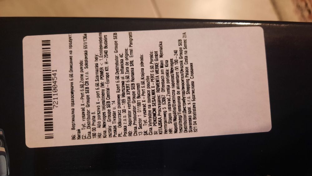 Безкабелна прахосмукачка .ROWENTA  XPERT 6.60