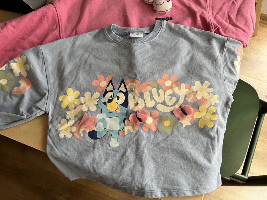 Детски блузи Pepa Pig и Bluey 110 см. Като нови!