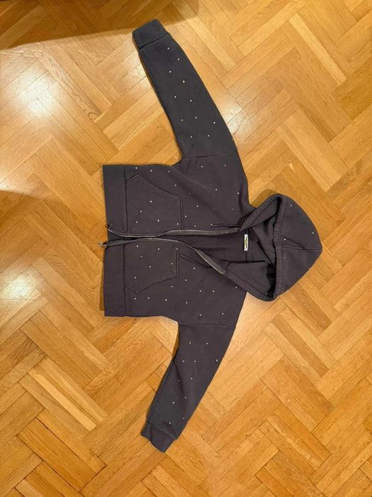 Дамски камплект сив с камъци