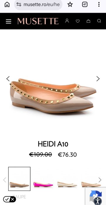 Musette HEIDI A10 балеринки, размер 38
