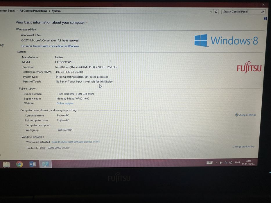 Лаптоп Fujitsu 5 генерация