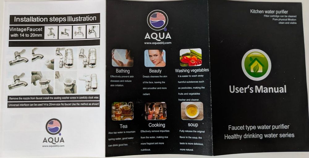 Filtru apa potabila AQUA - USA (purificator apa, cana filtru apa) NOU