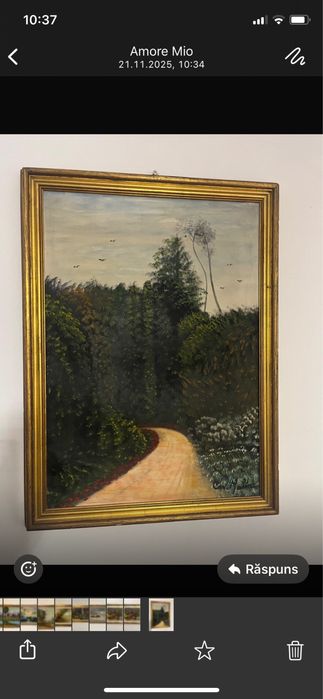 Vand tablouri vintage pe panza