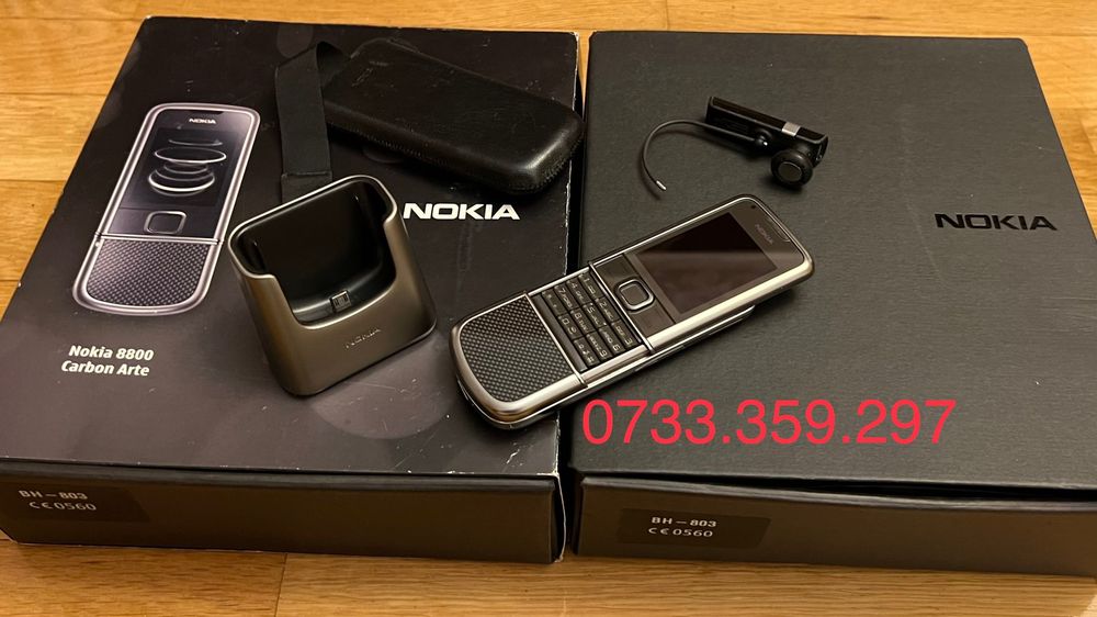 Nokia 8800 ARTE Carbon CA NOU ! Full Box ! RARITATE ! Telefon colectie