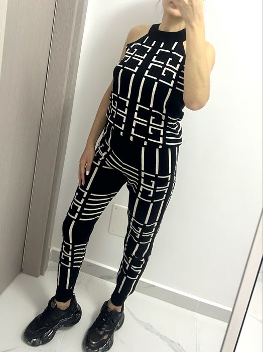 Compleu din 3 piese pantaloni+bluza+maiou S-M