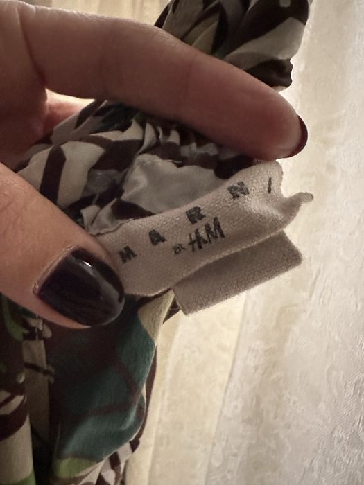 Marni X HM копринена дълга рокля