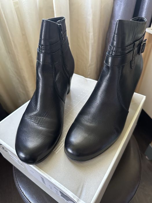 Botine dama de piele, negre, nr 40