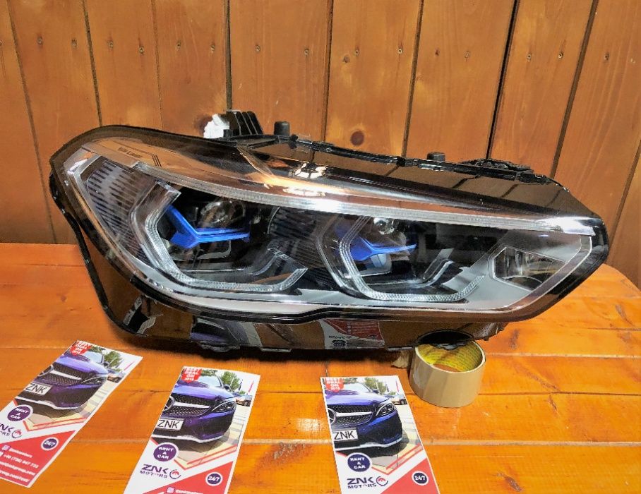 BMW G05 G06 set faruri laser far stanga dreapta plansa bord kit airbag