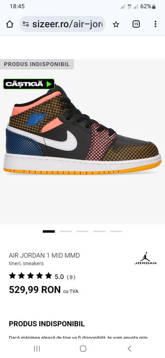 Air Jordan 1MID MMD 39  junior