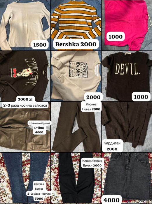 Женские вещи,брюки,свитшоты