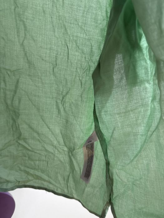 Дамска зелена риза с къс ръкав