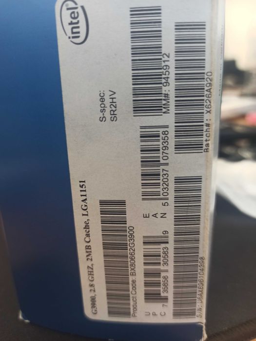 Celeron G3900 LGA1151