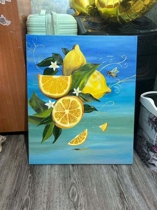 Картина маслом 50×60 см ручная работа для интерьера