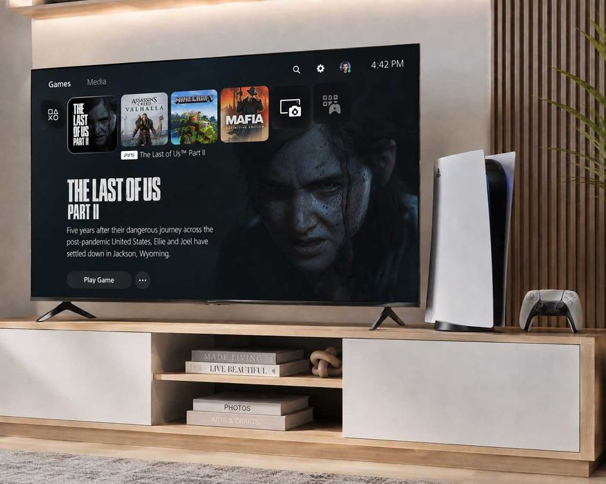 PlayStation 5 uyinlari va 2ta joystiki bilan
