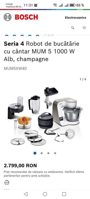 Robot bucătărie Bosch mum5xw40