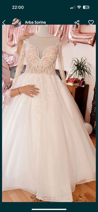 Rochie mireasa reglabila