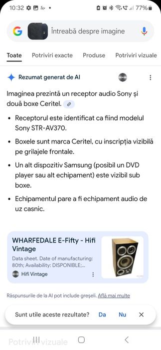 Receptor audio Sony+2 boxe + un subwoofer samsung