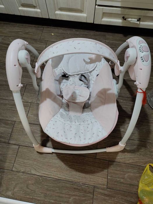 Kikkaboo Бебешка люлка Chillo Hippo Dreams Pink