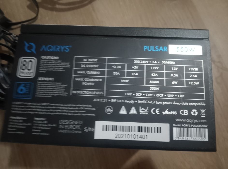 Sursa putere 550 W AQIRYS
