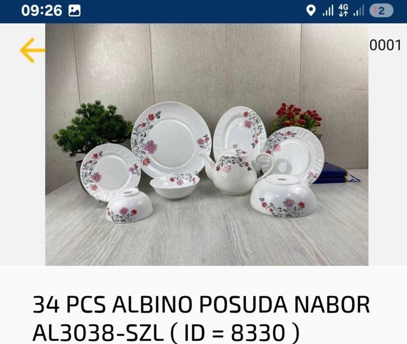 Idish nabor oshxonangiz koʻrki