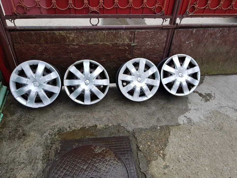 jante tabla pe 15 originale OEM renault 4x100 capace incluse