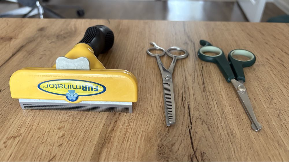 Furminator + 2 ножици за груминг