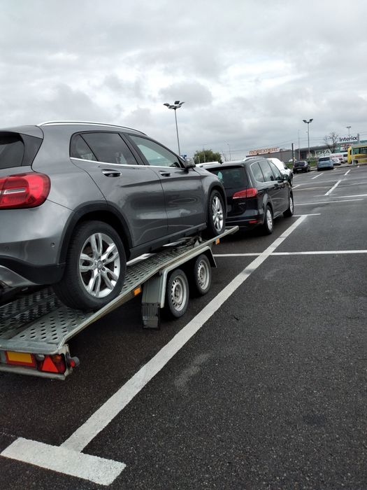 Tractari  auto cu platformă si 5 pers