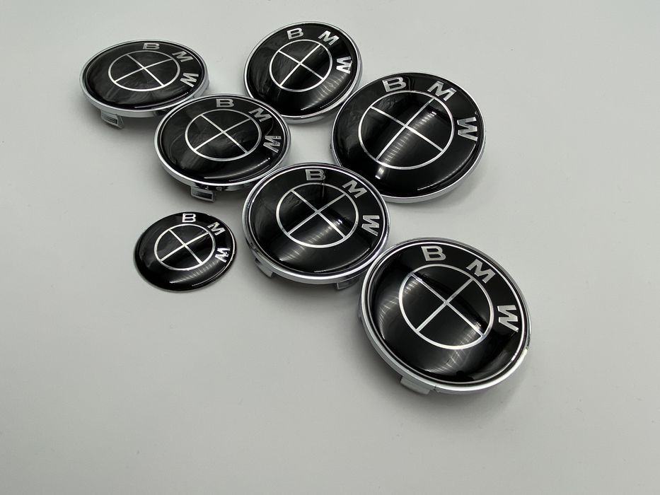 Set Embleme BMW negru full 7 bucati