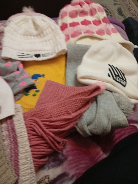 Шапки и шарфы на девочку