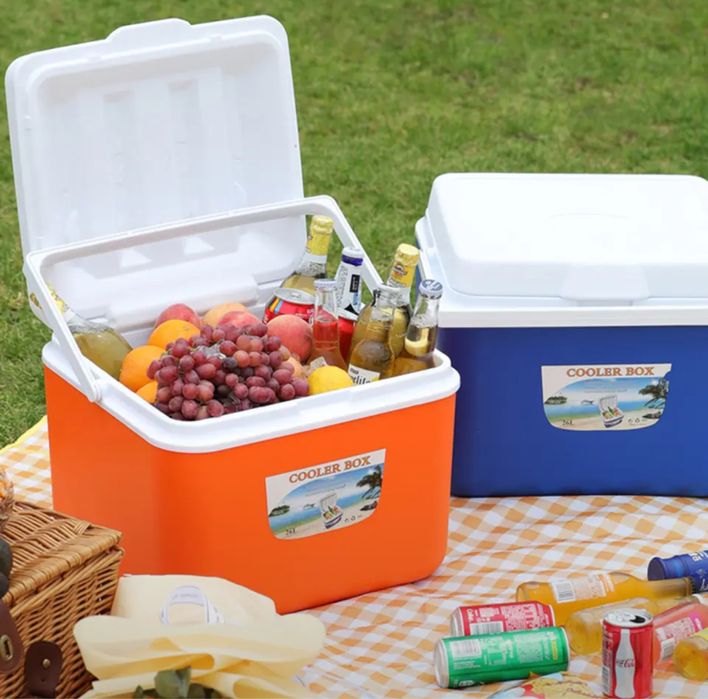 портативный ледяной охладительный ящик для пикника на открытом воздухе