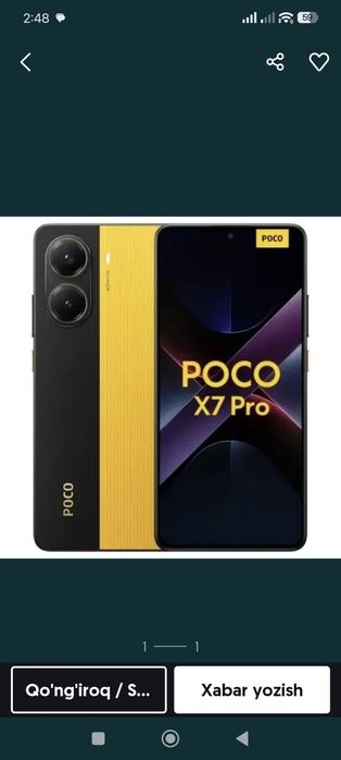 Poco x 7 pro  sotiladi