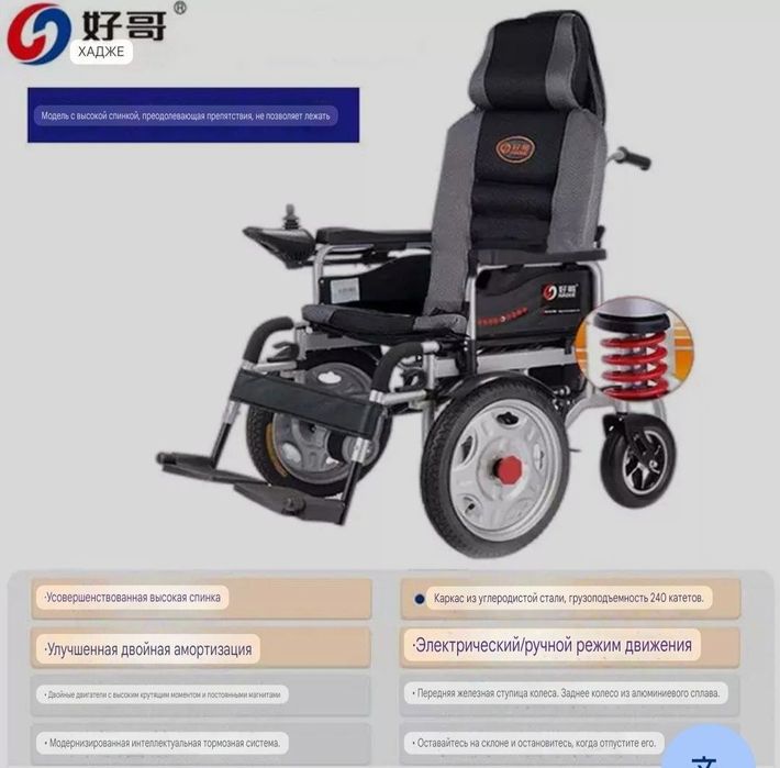 N22 Elektron kolyaska
Електрическая инвалидная коляска