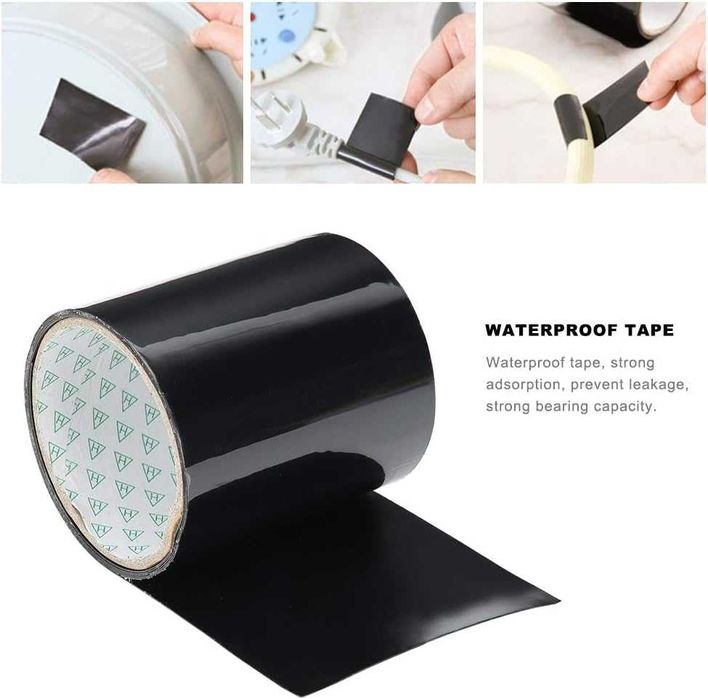 Banda adeziva pentru reparatii impermeabila ultra puternica 10x100 cm