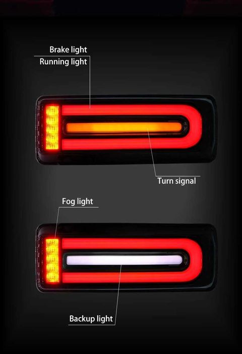 Тунинг LED Стопове за Mercedes G-Class W463 (2002-18) към W464 (2018+)