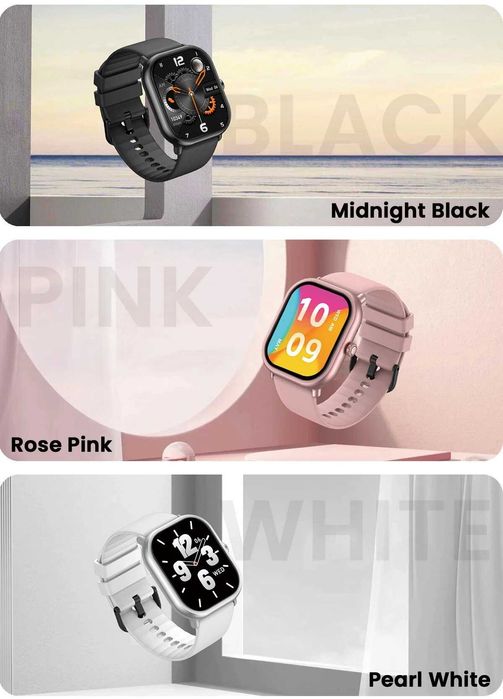 Смарт часовник Zeblaze GTS 3 PRO, 1.97'', Разговори,Водоуст. Черен НОВ