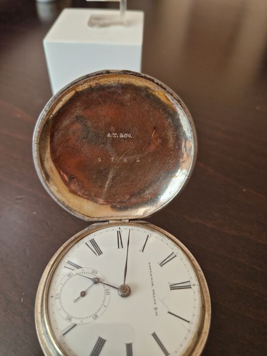 Рядък антикварен американски джобен часовник Appleton. Tracy&Co - Walt
