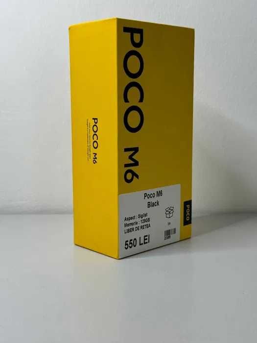 ZAP AMANET MARGEANULUI - Poco M6 - 128GB - Black - Sigilat #2395